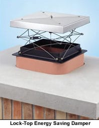 Chimney Damper On Roof