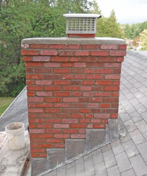 Chimney cap On Roof