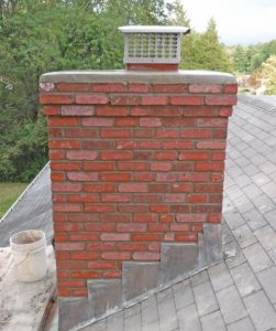 Side of chimney